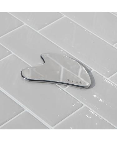 Kitsch Stainless Steel Gua Sha Facial Tools | Lymphatic Drainage Massager for Face & Body | Jawline Sculpting | Best Skin Care Gifts for Mom & Women - Buy Online on GoSupps.com