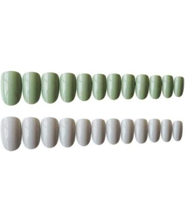 HUIL Artificial Nails - Gray-Green Solid Color False Nails | Best False Manicure Patch for Stunning Looks - Buy Online on GoSupps.com