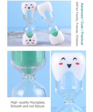 ECOETBOO Children's Toothbrush Timer and Egg Timer Sandglass Sand Clock for Classroom Game Home Office Decoration Hourglass - Buy Online on GoSupps.com