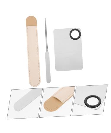 FRCOLOR 3 Sets Makeup Mixing Tray & Spatula | Stainless Steel Palette for Foundation & Nail Art | Korean Makeup Accessories - Buy Online on GoSupps.com