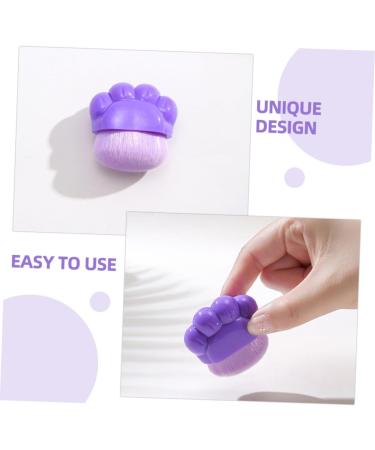 Healeved Cat Claw Foundation Brush Makeup Brush Blush Brush Portable Foundation Brush Powder Brush for Loose Powder Brush for Makeup Concealer Brush Travel Plastic Cosmetic Purple Cat Paw - Buy Online on GoSupps.com