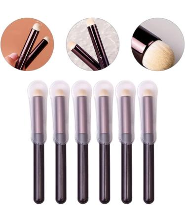 Lurrose Makeup Sponge 6pcs Lip Brush Lip Smudge Brush with Cap Lip Reusable Makeup Blending Applicator Brush for Women Makeup Blending Sponge As Shown 1 - Buy Online on GoSupps.com