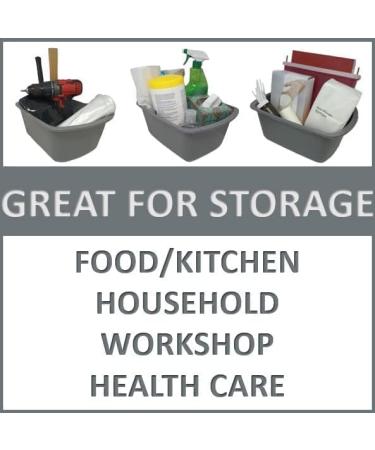 Wash Basins  Rectangular Plastic Hospital Bedside Soaking Tub 5 Pack Small 7 Quart Graduated Bucket - Portable Washbasin for Washing  Cleaning  Foot Bath  Washing Dishes  Face Cleansing Bowl - Buy Online on GoSupps.com