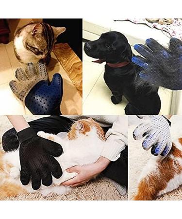 DEEDPF Pet Grooming Glove & Cleaning Brush - Best for Dogs Cats Horses Rabbits & Guinea Pigs | Hair Removal & Massage Tools - Buy Online on GoSupps.com