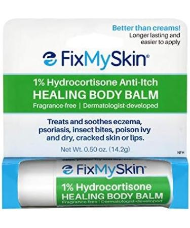 FixMySkin Healing Body Balm 0.5 oz - Fragrance-Free Moisturizer for Dry Skin and Eczema Relief - Buy Online on GoSupps.com