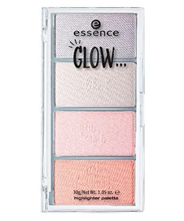 Essence Glow. Highlighter Palette No. 02 Like You Can Not Stop Laughing Content: 30 g Highlighter Palette with four delicate, easy-to-blend colors. Highlighter