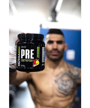 NutraBio PRE Workout Powder - Sustained Energy, Mental Focus, Endurance - 20 Servings - Watermelon - Buy Online on GoSupps.com