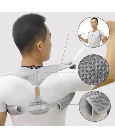 New Adjustable Shoulder Support with Breathable Mesh (Gray) - Buy Online on GoSupps.com