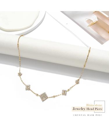 Catery Rhinestones Bohemian Head Chain Jewelry - Gold Goddess Headband for Women - Buy Online on GoSupps.com