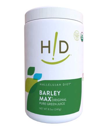 Hallelujah Diet Organic BarleyMax - Barley Grass Juice and Alfalfa Juice Powder, Vegan Formula, Plant-Based Dietary Supplement, Health Food Products, Original, 120 Servings, 8.5 Ounce Bottle
