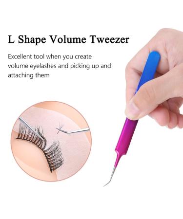 Arclon Isolation Lash Tweezers - Professional Stainless Steel Purple Tweezers for Volume Eyelash Extensions - Buy Online on GoSupps.com
