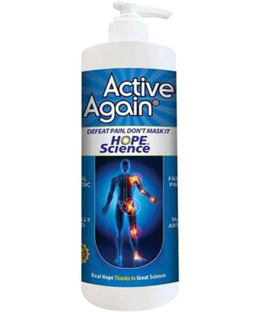 ACTIVE AGAIN Hope Science Cream 16oz | for Joint Health Pain Relief and Mobility Muscle Back Knee Shoulder | Fast Acting | Made in USA - Buy Online on GoSupps.com