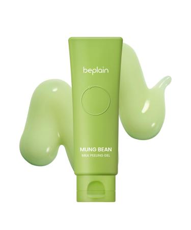 beplain Mung Bean Milk Peeling Gel (4.05fl.oz/120ml) | Fragrance-Free | Gentle Cleanser and Exfoliator with Mung Bean Extract and 4 Types of Peeling Polymers | Remove Dead Skin Cells | Korean Skincare 4.05 Fl Oz (Pack of 1)