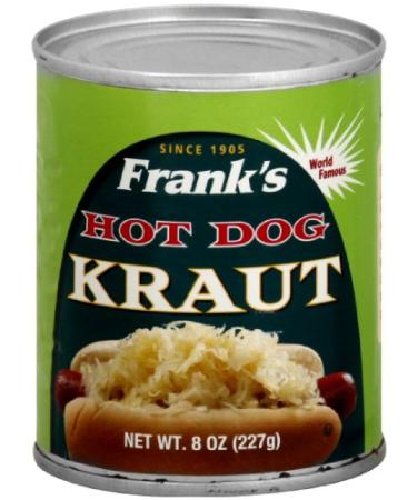 Franks Kraut Hot Dog, 8-ounces (Pack of12)