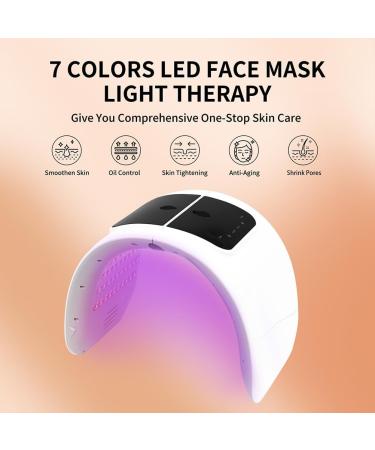 7 Colors LED Face Mask - Red Light Therapy for Home Skin Care | LED Beauty Mask with Spray Function for Face Neck & Body - Buy Online on GoSupps.com