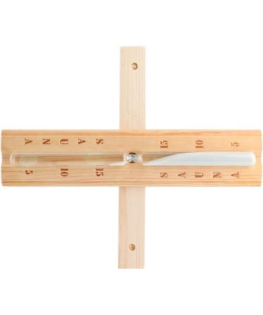 Premium Hourglass Clock - 15 Minute Sauna Timer & Wooden Sandglass Accessories for Sauna Equipment - Buy Online on GoSupps.com