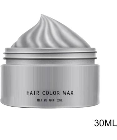 Liakyunf Hair Color Wax 30 ml Temporary Hair Color Washable Color Mud Styling Cream for Teenagers Festivals Parties Cosplay Gray F - Buy Online on GoSupps.com