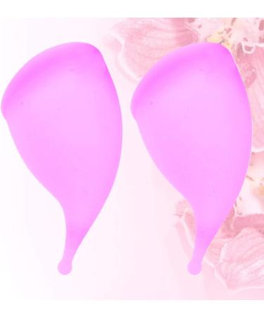 Exceart Menstrual Cup Set - 2 Silicone Period Cups in Pink & Purple | Leak-Proof Durable Monthly Collectors for Women - Buy Online on GoSupps.com