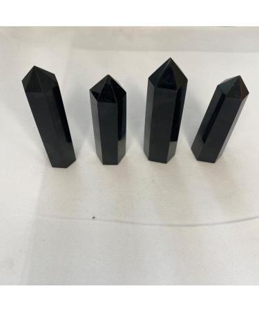 4 pcs Beautiful Natura lobsidian Crystl Pillar Tumble Pocket Crystal Gift Stone|Stones| - Chakra Reiki Balancing - Buy Online on GoSupps.com
