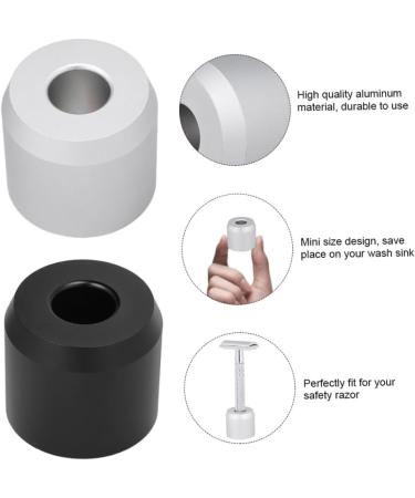 Beaupretty 3pcs Shaving Set - Metal Stand & Brush Razor Base | Premium Hairdressing Tools for Men - International Shipping Available - Buy Online on GoSupps.com