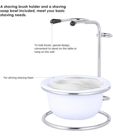 2 in 1 Men's Shaving Set | Shaving Brush Holder & Soap Bowl Tool - Premium Grooming Essentials for a Perfect Shave - Buy Online on GoSupps.com