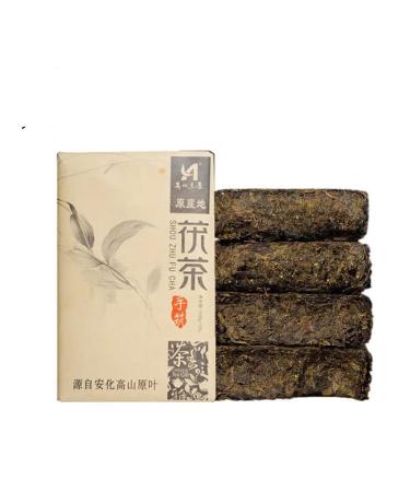 HELLOYOUNG 1000g Th noir chinois Anhua Fleur d'or Th en brique Fuzhuan techniques traditionnelles arri re-go t sucr longue dur e