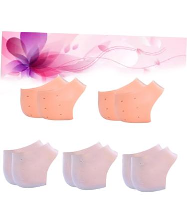 FRCOLOR 5 Pairs of Pedicure Heel Tear Spa Socks Heel Socks Foot Socks for Dry Feet Socks with Heel Pad Heel Sleeve Socks with Open Heel Socks with Heel Tear Silicone Cover - Buy Online on GoSupps.com