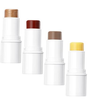 SOESFOUFU 1 Set Contour Stick Highlighter Stick Contouring Makeup Kit for Beginners Stick Highlighter Contour Kit Highlighters Makeup Blush Stick for Cheeks Makeup Stick Contour Makeup