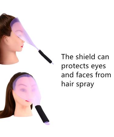 2Pcs Professional Anti-Slip Hair Salon Hairspray Mask - Hairdresser Styling Tools for Face & Eye Protection - Perfect for Haircuts, Makeup, and Coloring (Random Color) - Buy Online on GoSupps.com