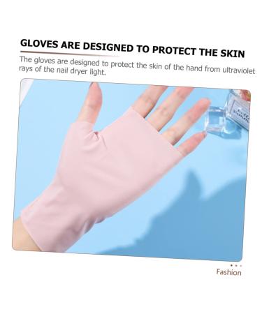 minkissy 4 Pairs Ice Silk Nail Gloves UV blocking gloves fingerless protection gloves anti UV hands gloves anti gloves nail salon gloves UV shield gloves hand gloves Nylon outdoor Miss - Buy Online on GoSupps.com