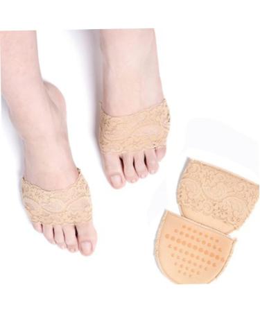 FRCOLOR High Heel Pads - Cushioned Forefoot Insoles for Women | Comfort & Support for Heels - Khaki - 2 Pair - Buy Online on GoSupps.com