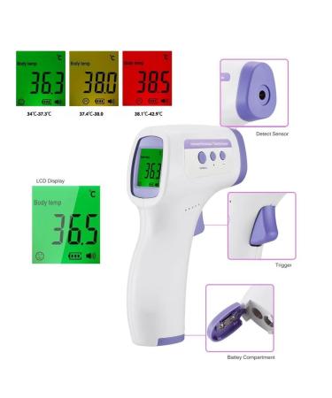 Forehead Digital Thermometer Body Temperature Fever Measure Tool for Baby Adults Non Contact Infrared Medical Thermometer (HG01) - Buy Online on GoSupps.com