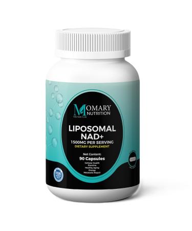 Liposomal NAD+ Supplement | Highest Rated NAD Supplements for Women & Men with Resveratrol and Japanese Knotweed Extract Support Stamina Metabolic Repair | Vegan Gluten Free Non-GMO 90 Capsule