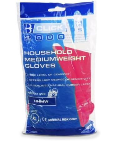 Small Pink Industrial Cleaning & Washing Up Rubber Gloves. Comes With TCH Anti-Bacterial Pen! - Buy Online on GoSupps.com