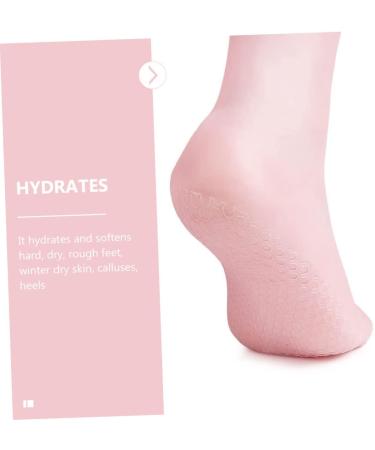 Healeved 1 Pair Moisturizing Socks Beach Socks Dress Shoes for Women Heels Feet Moisturizing Socks Pleaser Heels for Women Moisturizing Foot Socks Spa Silicone Gel Elastic Miss Sebs Pink 20x10cm - Buy Online on GoSupps.com