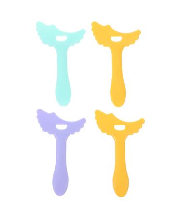Ipetboom 4pcs Eyeliner Eyeshadow Silicone Molds Eyelash Comb Make up Tools for Women Miss Splitter Wing