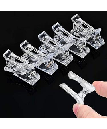 Yicare 10 PCS Crystal Nail Fastening Clips - Transparent Gel Nail Tools for Quick Nail Art Construction - Buy Online on GoSupps.com