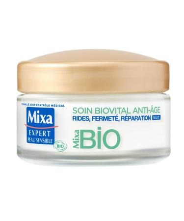 Mixa BIO - Biovital Anti-Aging Night Care - Wrinkles Firmness Repair - Mature Skin - 50 ml