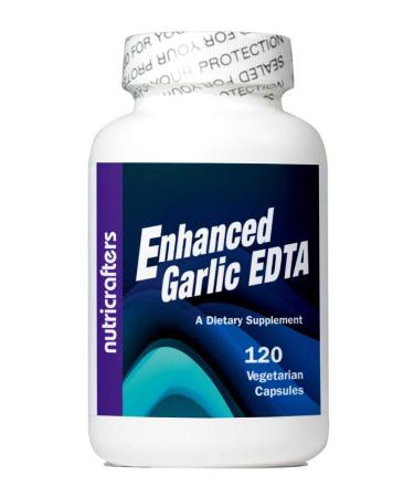 Enhanced Garlic EDTA - High Potency Calcium Disodium EDTA with Malic Acid, Garlic, Cysteine and Parsley. Proprietary Blend Free.