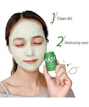 Green Tea Purifying Clay Stick Mask Moisturizes and Controls The Oil Oil Control Anti-Acne Eggplant Solid Fine Blackhead Remover Improves Texture of The Skin - Buy Online on GoSupps.com