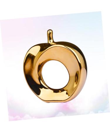 HOOTNEE Home Accents Decor Dining Room Table Decor Fruit Decor Ceramic Crafts Ornaments Artwork Dining Table Golden 22*24cm - Buy Online on GoSupps.com