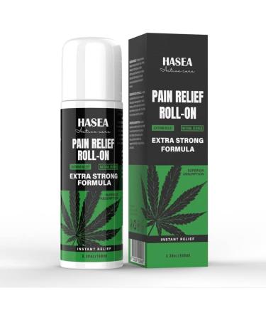 HASEA Active Care Hemp Gel - Muscle & Joint Relief Roll-On | Highly Effective Hemp Oil Formula for Pain Relief - Buy Online on GoSupps.com