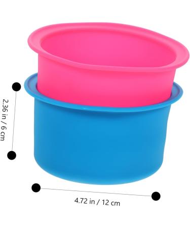 Lurrose Silicone Container Set - 8pcs Melting Pot for Silicone Wax Reusable Accessories & Easy to Clean - Ideal for Robot Toy & Depilatory Wax - Buy Online on GoSupps.com