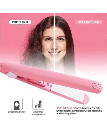 Purple Mini Hair Curler | Werdeny 2 in 1 Ceramic Curler & Straightener for Short & Fine Hair - Buy Online on GoSupps.com