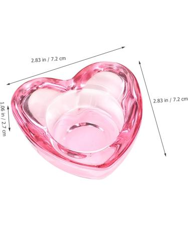 Housoutil Nail Cup Monomer Dish Nail Dish Bowl Nail Art Dish Cup Nail Dampen Dish Jewelry Dish Nail Art Liquid Holder Manicure Nail Dish Glass Thicken Pen Wash Cup Pink - Buy Online on GoSupps.com