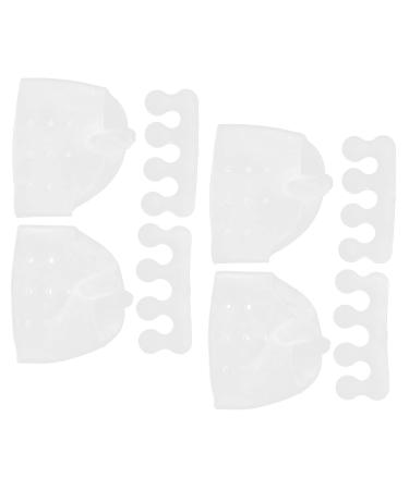 Naroote Toe Separators - Transparent Silicone Spacers for Overlapping Toes | 2 Sets Hollow Design Valgus Orthosis - Buy Online on GoSupps.com