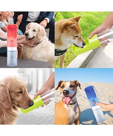 Esing Portable Dog Water Bottle Dispenser 15oz Pink - Travel Pet Drinking Cup - Buy Online on GoSupps.com