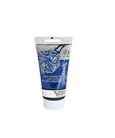 Speedball Water Soluble Block Printing Ink  Black  2-1/2 Ounces - 380663