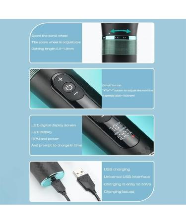 Professional Cordless Hair Clippers for Men - Adjustable Waterproof Electric Hair Trimmer & Beard Clipper with 5 Speed Motor - Rechargeable Haircut Tool - Buy Online on GoSupps.com
