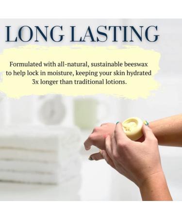 Moisturizing Lotion Bar 2PK | Natural Ingredients, Cocoa & Mango Butters, Beeswax Infused with Essential Oils - Buy Online on GoSupps.com